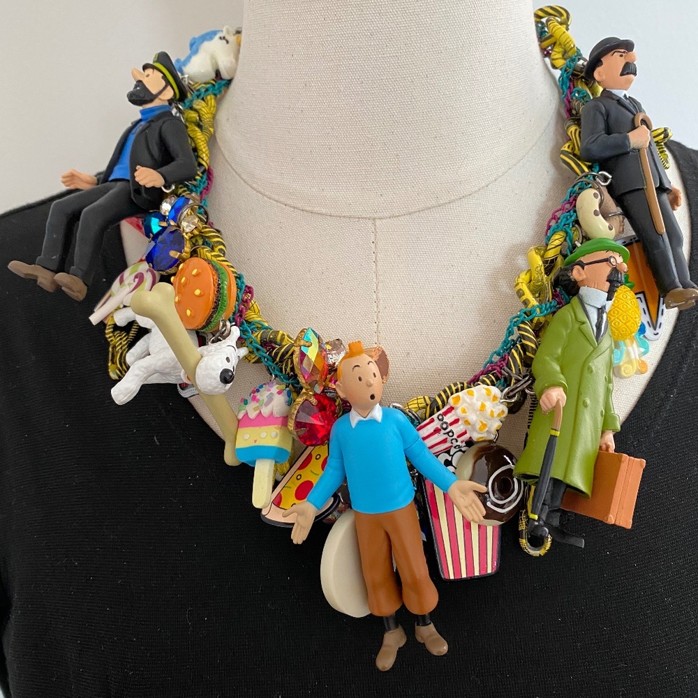 Tintin and his friends